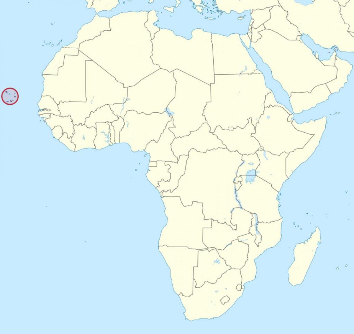 Cabo Verde afrika karta